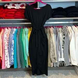 Vidarton black short sleeve dress size S